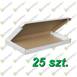 Pudełko z klapką 270x125x20 białe - 25szt.