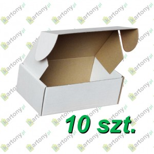 Pudełko z klapką 340x235x100 białe - 10szt.